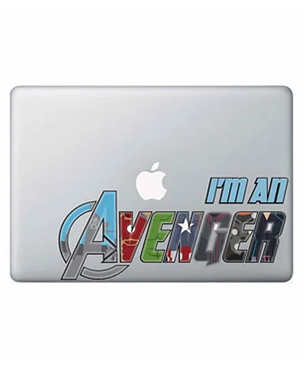 Macmerise Macbook Pro Retina 13@DQ@ I Am Avenger Decal - Multicolor