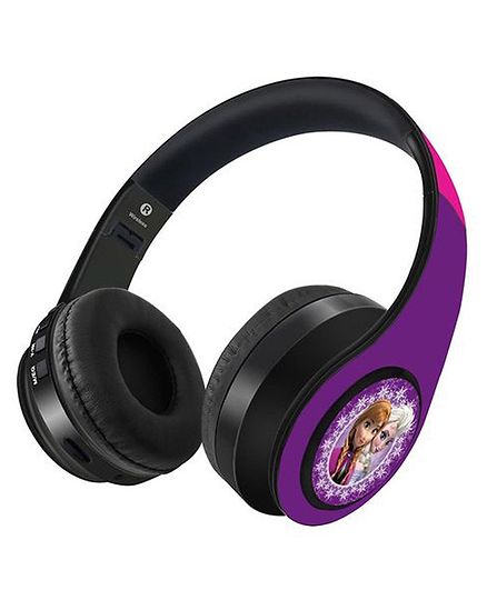 Macmerise Frozen Elsa Anna Wireless On Ear Bluetooth Headphones - Purple