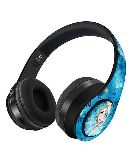 Macmerise Frozen Elsa Wireless On Ear Bluetooth Headphones - Blue