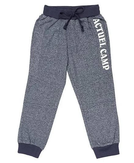 Actuel Self Design Full Length Pants - Blue