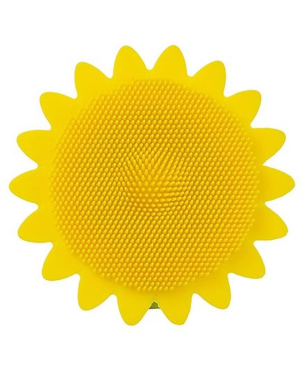 Infantso Silicone Flower Shaped Bathing Brush - Yellow