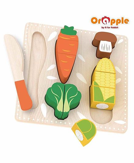 Orapple By R For Rabbit Wooden Vegetable Slicer - Multicolor