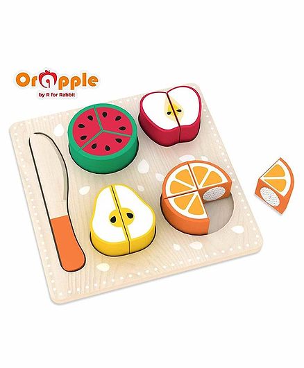 Orapple By R For Rabbit Wooden Fruit Slicer - Multicolor
