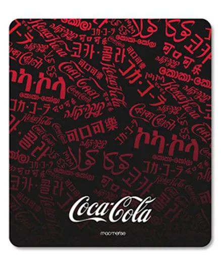 Macmerise Mouse Pad Coco Cola Print - Black Red