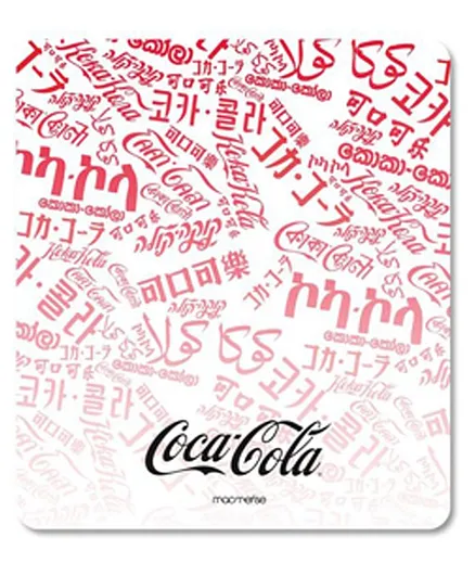 Macmerise Mouse Pad Coco Cola Print - White Red
