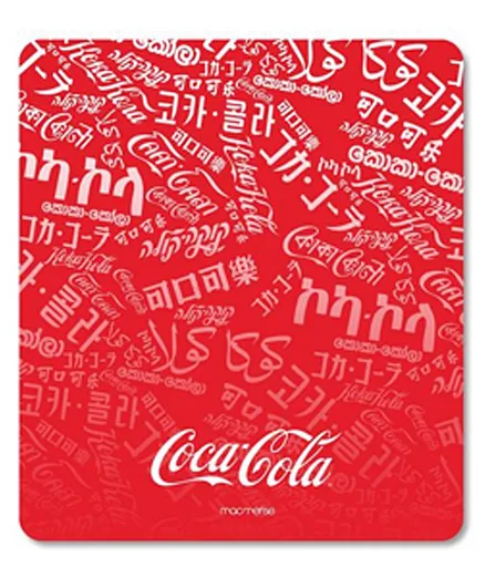 Macmerise Mouse Pad Coco Cola Print - White Red