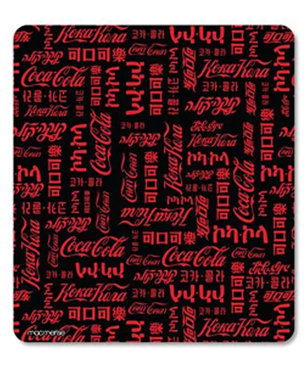 Macmerise Mouse Pad Coco Cola Print - Red Black