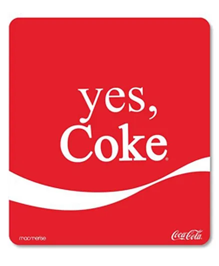 Macmerise Mouse Pad Coco Cola Yes Coke Print - Red
