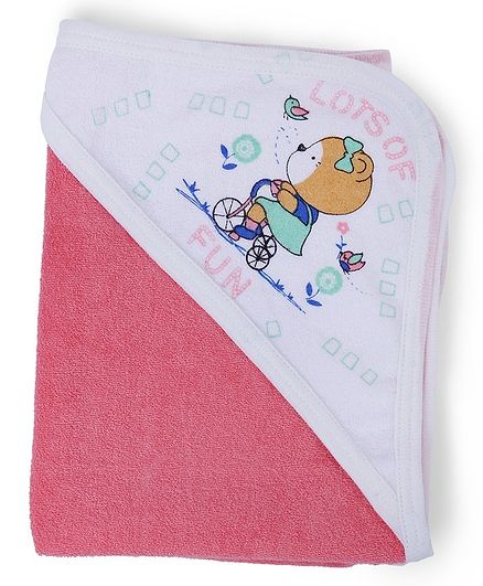 Dokkodo Cotton Terry Hooded Towel - Red