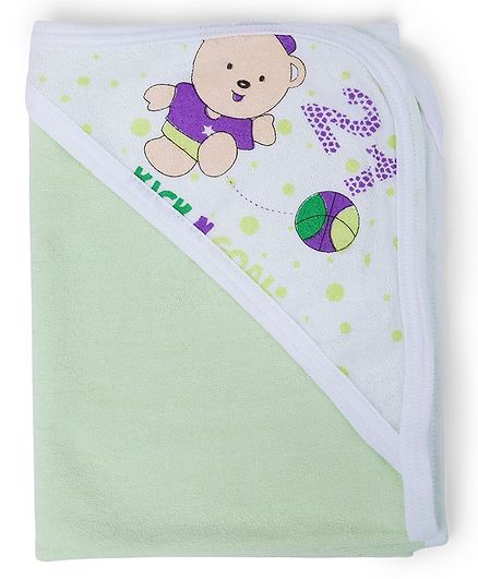 Dokkodo Cotton Terry Hooded Towel - Green