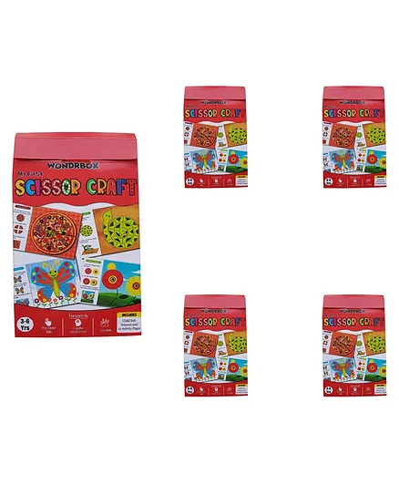 Wondrbox My First Scissor Craft Activity Kit Pack of 5 - Multicolor