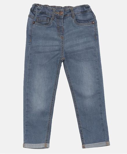 Aomi Full Length Solid Jeans - Grey