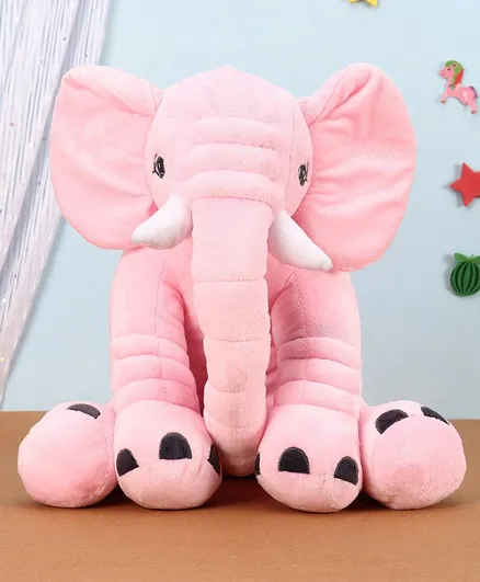 Elephant Soft Toy Pink - Height 30 cm