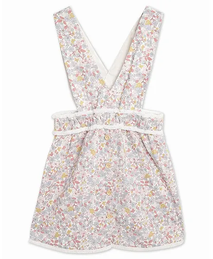 Cherry Crumble By Nitt Hyman Sleeveless Flower Print Dungaree - Multicolor