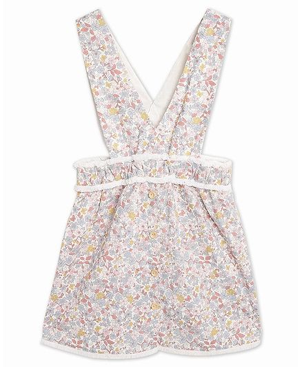 Cherry Crumble By Nitt Hyman Sleeveless Flower Print Dungaree - Multicolor