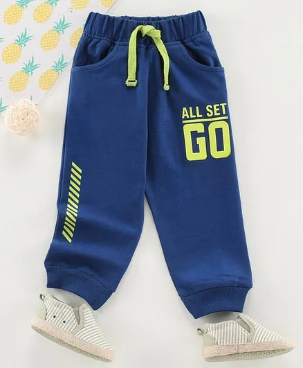 Babyhug Full Length Lounge Pant - Dark Blue
