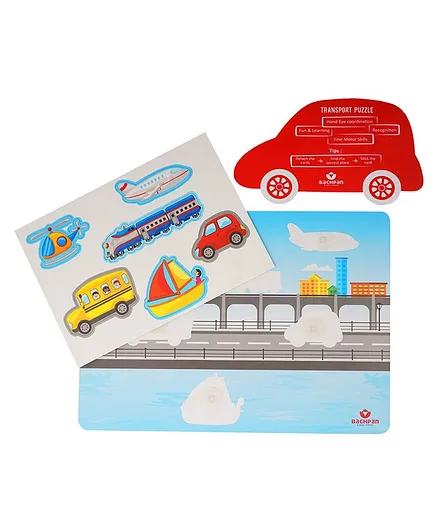 Bachpan Transport Activity Kids Puzzle - Multicolor