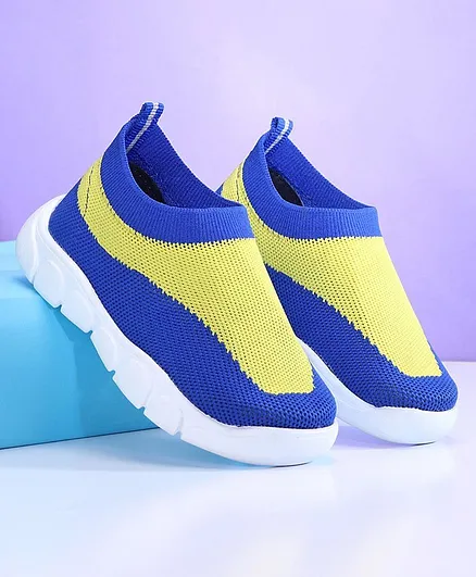 Babyoye Dual Color Casual Shoes - Blue Yellow