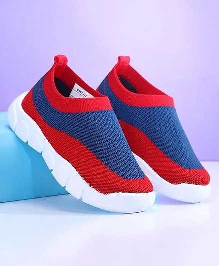 Babyoye Dual Color Casual Shoes - Blue Red