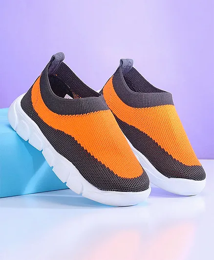 Babyoye Dual Color Casual Shoes - Orange Navy