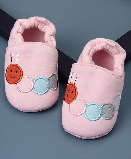KIDLINGSS Caterpillar Patch Booties - Pink