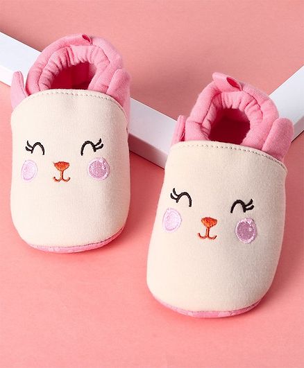 KIDLINGSS Bunny Ears Booties - Pink