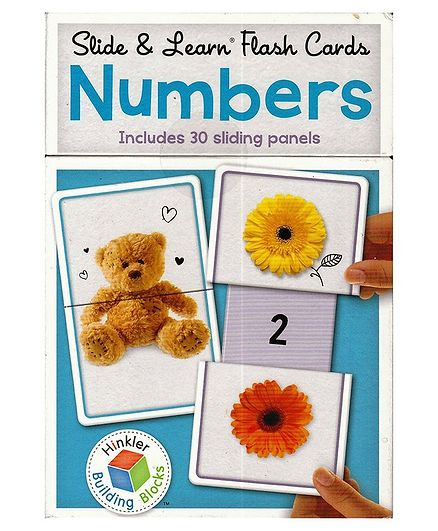 Wilco International Slid & Learn Numbers Flash Card Pack of 15 - Multicolor