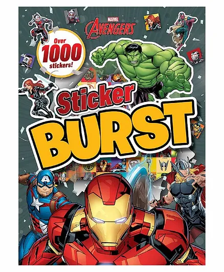 Avengers Sticker Burst Sticker Activity Book - English