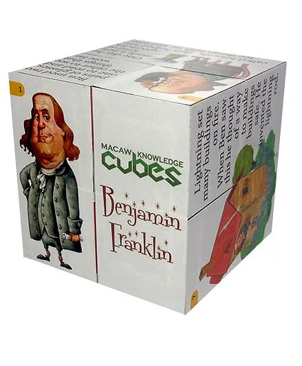 Macaw Scientist Cube - Benjamin Franklin