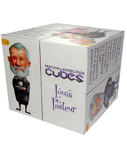 Macaw Scientist Cube - Louis Pasteur