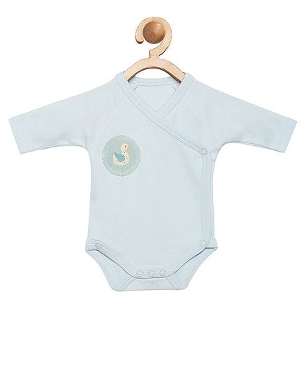 berrytree Organic Cotton Full Sleeves Duck Patch Onesie - Blue