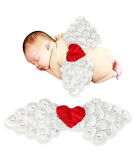Bembika Crochet Butterfly Wing Photography Prop - White