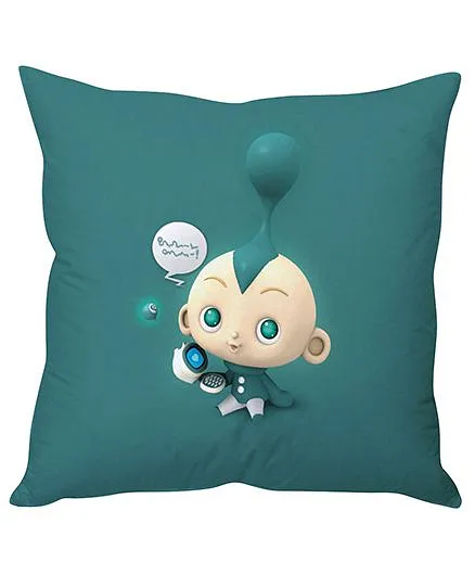 Stybuzz Future Kid Cushion Cover - Dark Green