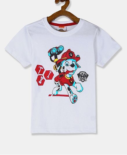 Colt Short Sleeves Paw Patrol Marshall Print T-Shirt - White