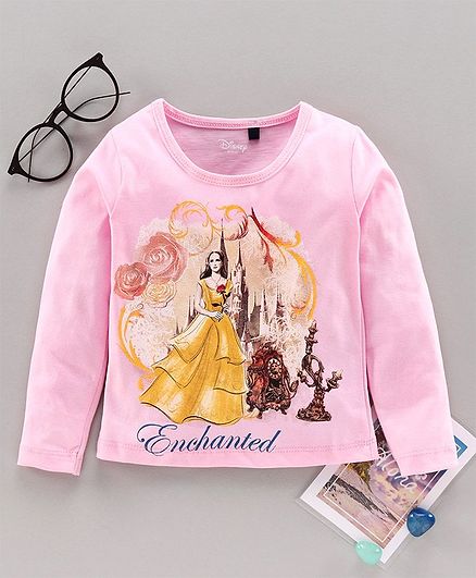 Hoppipola Full Sleeves Princess Print Tee - Pink