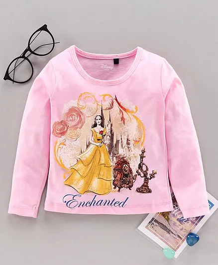 Hoppipola Full Sleeves Princess Print Tee - Pink