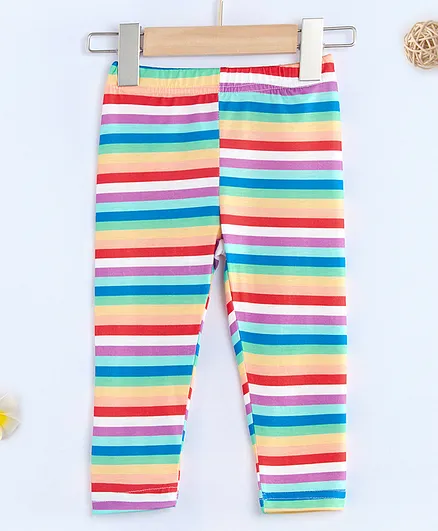 Kookie Kids Full Length Striped Lounge Pant - Multicolor