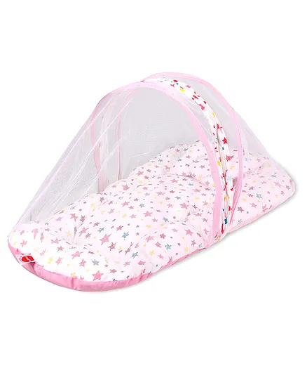 VParents Joy Baby Bedding set with Mosquito net & Pillow - Pink