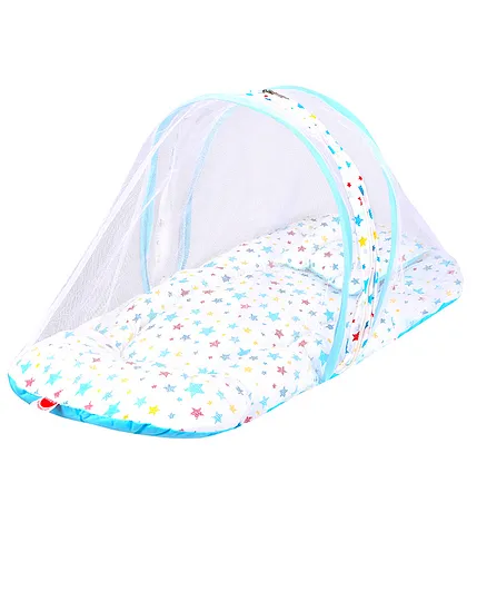 VParents Joy Baby Bedding Set with Mosquito Net & Pillow - Blue