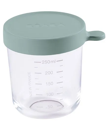 Beaba Glass Conservation Jar Dark Green - 250 ml