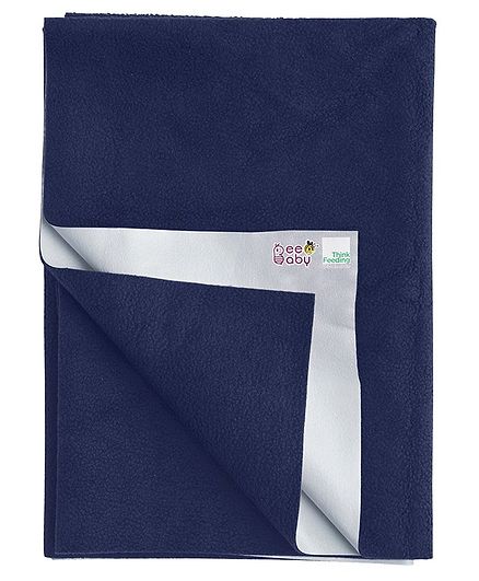 Beebaby Ultra Dry Baby Bed Protector - Dark Blue