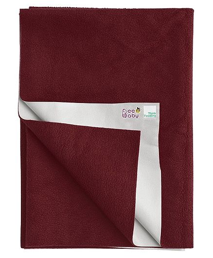 Beebaby UltraDry Baby Bed Protector Large - Maroon