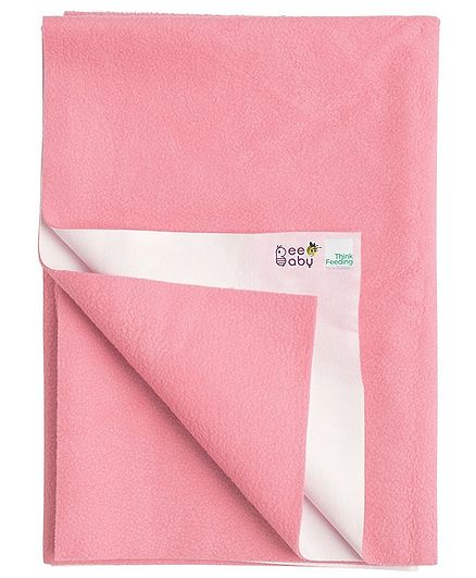 Beebaby Ultra Dry Large Baby Bed Protector Sheet - Baby Pink