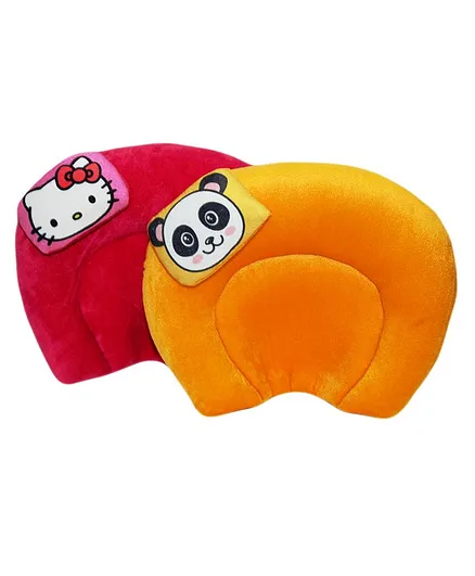 Hello Toys Baby Head Supporter Pillows Set of 2 - Red Orange