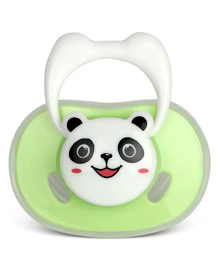 Kassy Pop Silicone Baby Pacifier Panda Print - Green