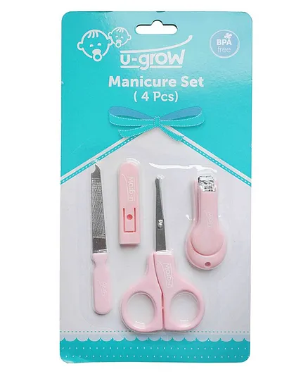 U-grow Baby Nail Clipper - Manicure Set - Pink