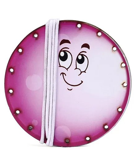 Omocha Wooden Lacing Toy Round Shaped - Purple
