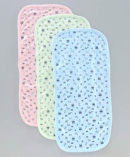 Simply Printed Wash Cloth Pack of 3 - Multicolor