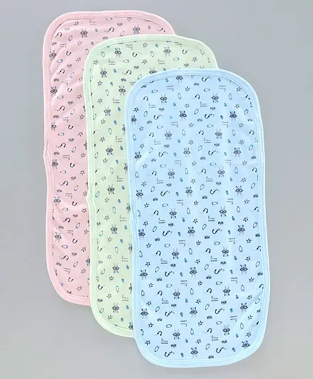 Simply Printed Wash Cloth Pack of 3 - Multicolor