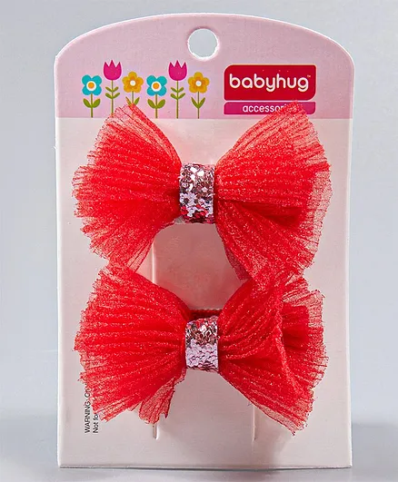 Babyhug Hair Clips - Red
